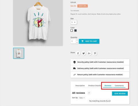 Модуль отзывов и комментариев для PrestaShop