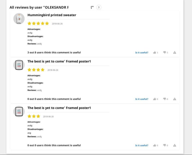 Модуль отзывов и комментариев для PrestaShop