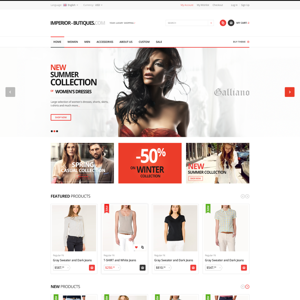 Template PrestaShop Boutique PrestaPro Addons