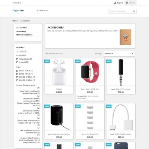Product Features List
