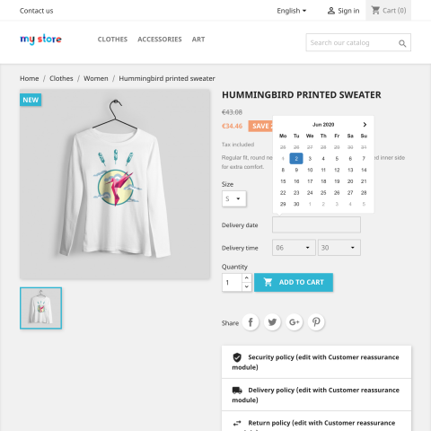 Product Date and Time Picker Pro